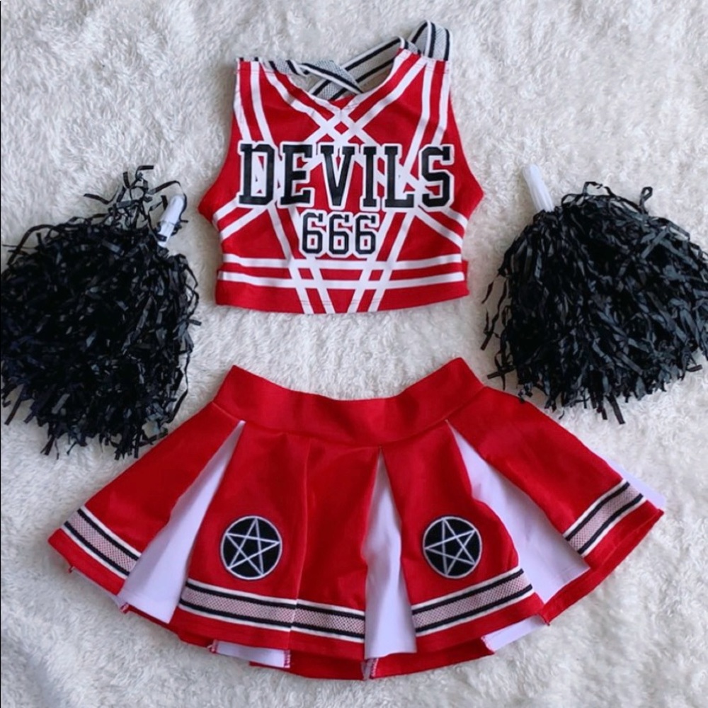 Dolls Kill Devils Cheerleading Costume